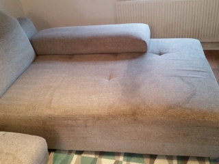 Sofas cleaning - before and after services